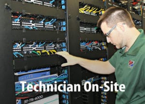technician on site